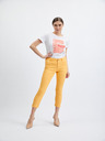 Orsay Oranžové dámské zkrácené skinny fit džíny ORSAY