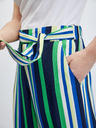 Orsay Zeleno-modré dámské pruhované široké kalhoty ORSAY