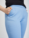 Orsay Světle modré dámské zkrácené kalhoty ORSAY
