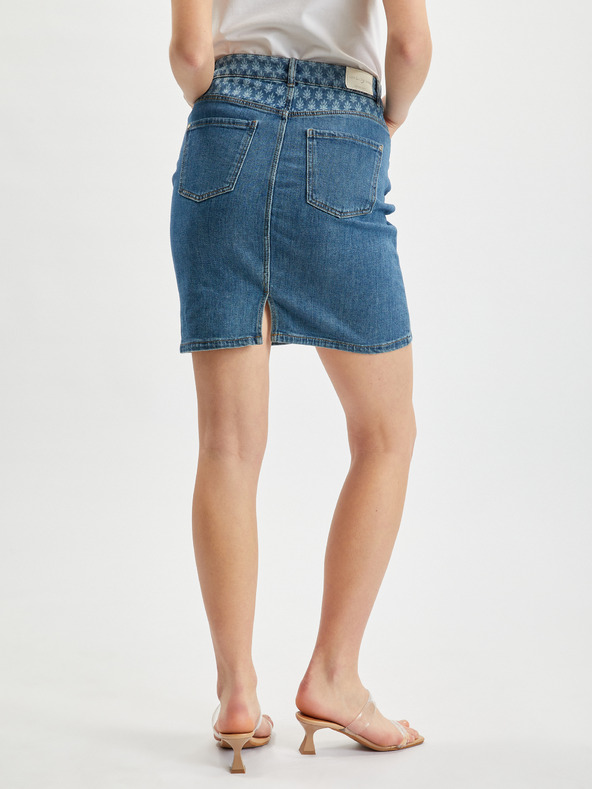 Orsay Modrá dámská džínová sukně ORSAY