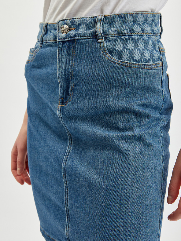 Orsay Modrá dámská džínová sukně ORSAY