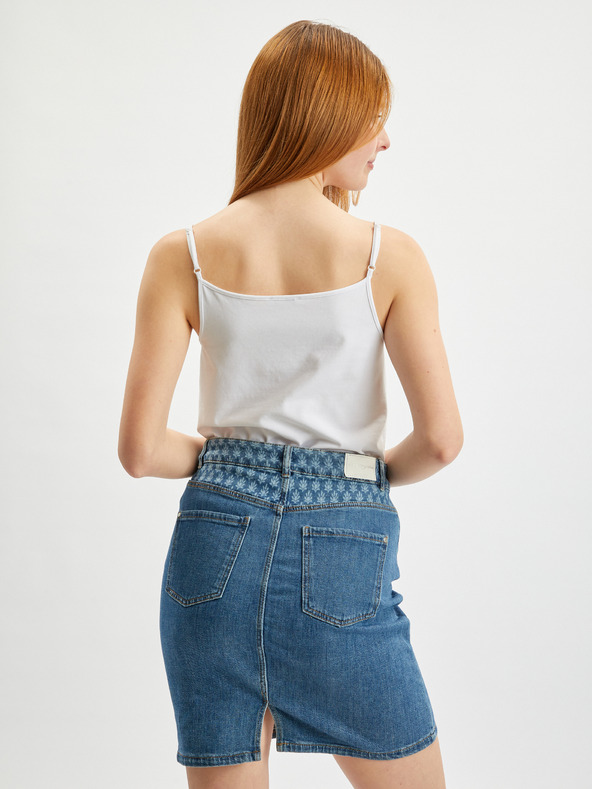 Orsay Modrá dámská džínová sukně ORSAY