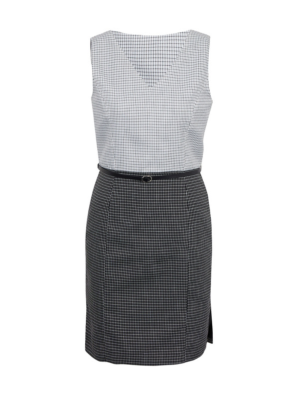 Orsay Šedo-černé dámské kostkované šaty ORSAY