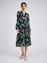 Orsay Černé dámské květované šaty ORSAY