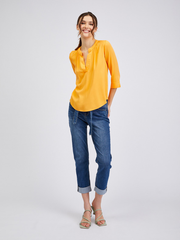 Orsay Oranžová dámská halenka ORSAY