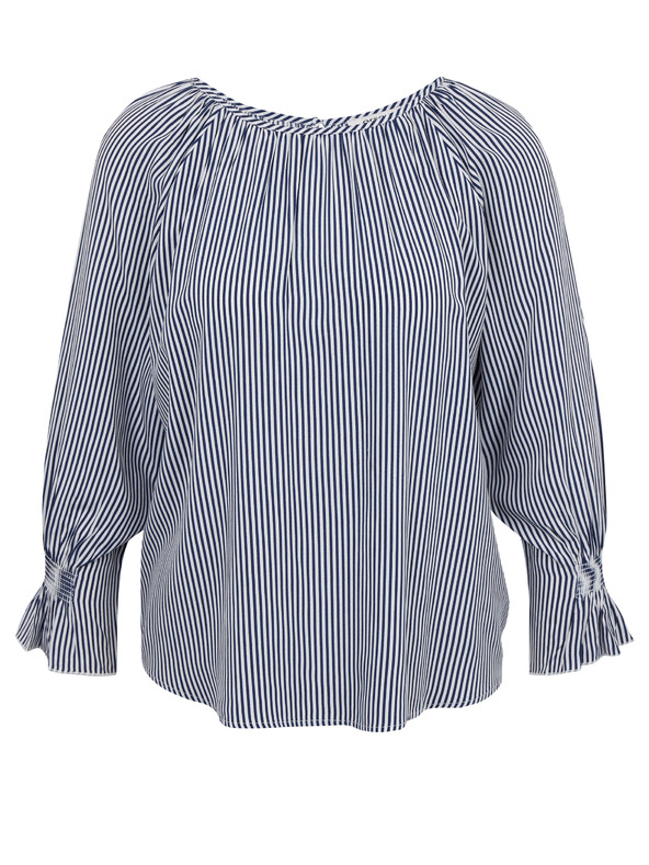 Orsay Tmavě modrá dámská pruhovaná halenka ORSAY