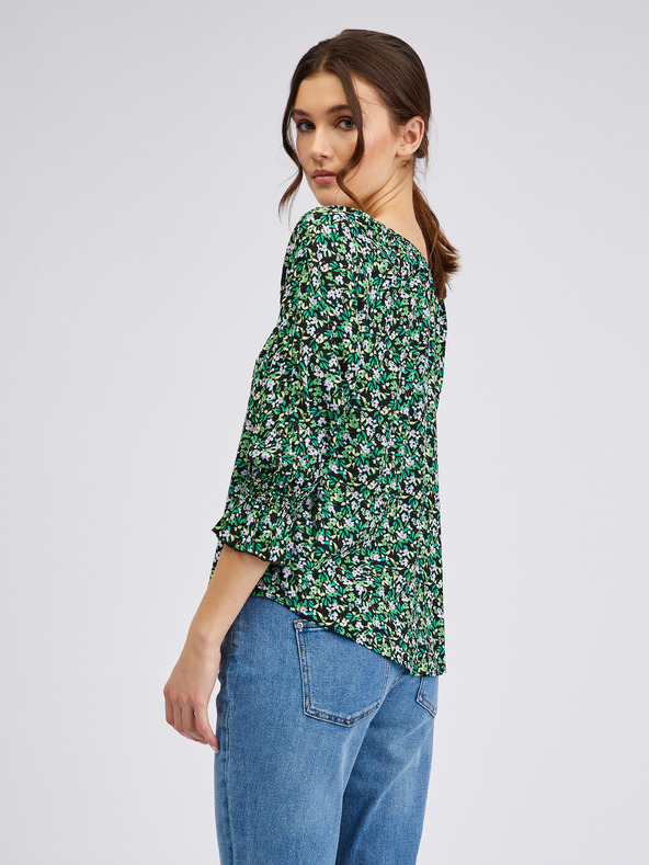 Orsay Zelená dámská vzorovaná halenka ORSAY