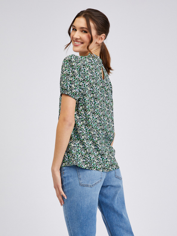 Orsay Zelená dámská vzorovaná halenka ORSAY