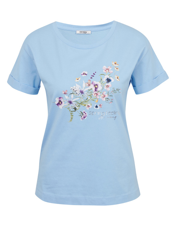 Orsay Světle modré dámské tričko ORSAY