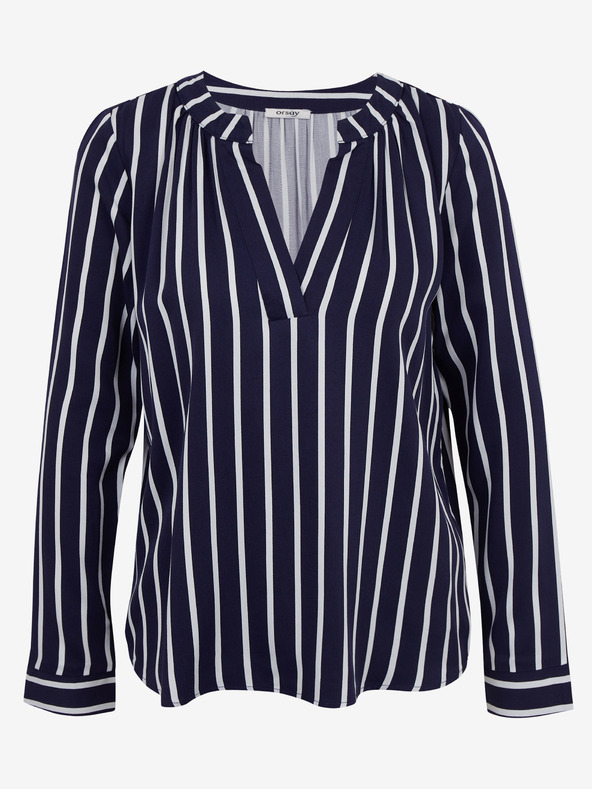 Orsay Bílo-modrá dámská pruhovaná halenka ORSAY
