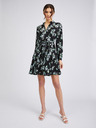Orsay Černé dámské květované šaty ORSAY
