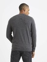 Celio Šedý pánský basic svetr Celio