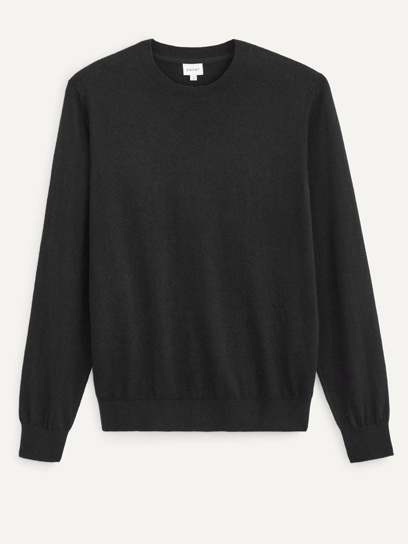 Celio Černý pánský basic svetr Celio