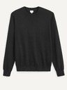 Celio Černý pánský basic svetr Celio
