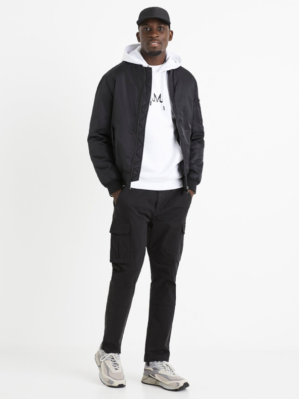 Celio Bílá pánská mikina s potiskem Celio Dragon Ball Super