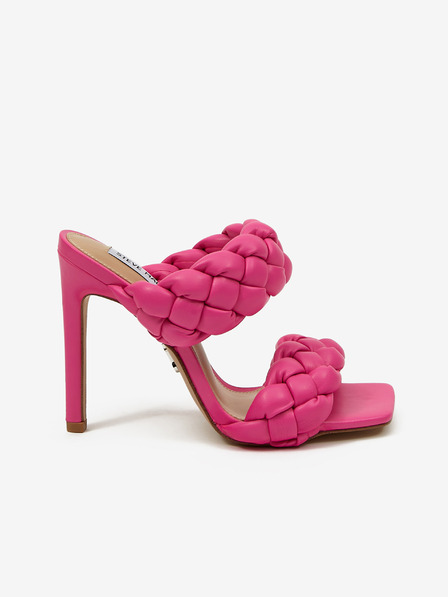 Steve Madden Růžové dámské pantofle na podpatku Steve Madden