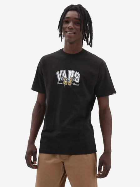 Vans Černé pánské tričko s potiskem VANS Positive Mindset SS Tee