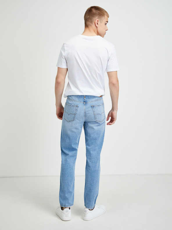 Diesel Světle modré pánské slim fit džíny s potrhaným efektem Diesel Mharky