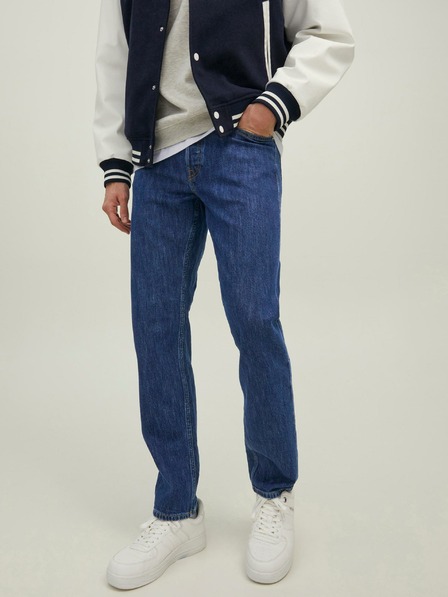 Jack & Jones Tmavě modré slim fit džíny Jack & Jones Mike