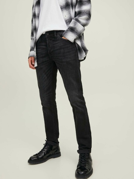 Jack & Jones Černé slim fit džíny Jack & Jones Glenn
