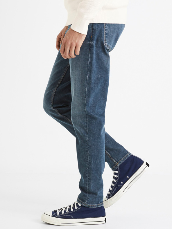 Celio Modré pánské slim fit džíny Celio C25 Dofasol