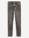 Celio Tmavě šedé pánské slim fit džíny Celio C25 Dosley25