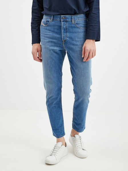 Diesel Modré pánské zkrácené slim fit džíny Diesel