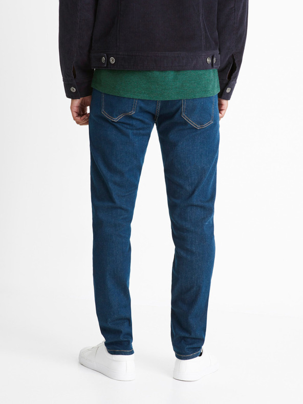 Celio Modré pánské slim fit džíny Celio Cowflex1