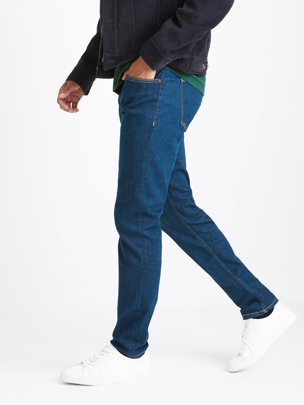 Celio Modré pánské slim fit džíny Celio Cowflex1