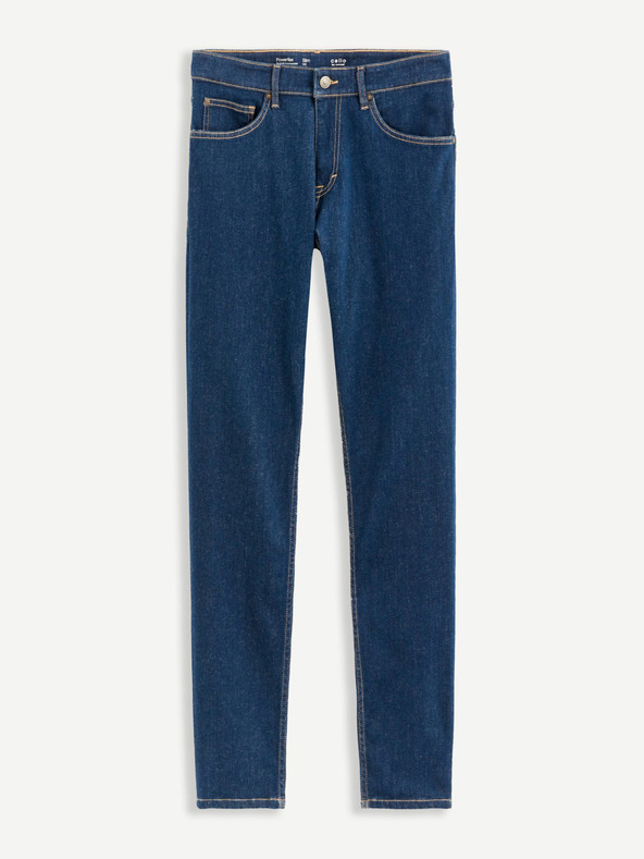 Celio Modré pánské slim fit džíny Celio Cowflex1