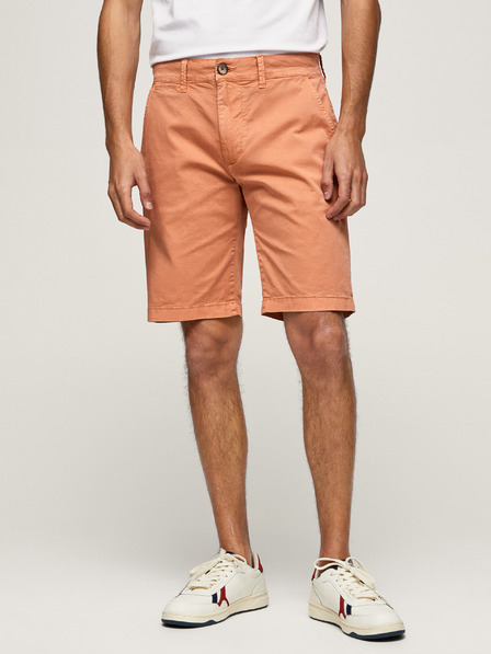 Pepe Jeans Oranžové pánské kraťasy Pepe Jeans
