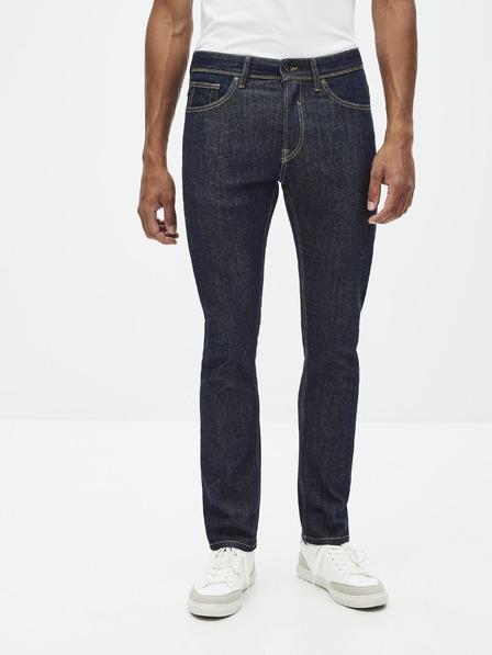 Celio Tmavě modré straight fit džíny Celio Row C15