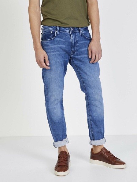 Pepe Jeans Modré pánské straight fit džíny Pepe Jeans Stanley
