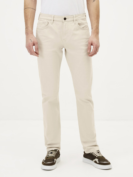 Celio Krémové straight fit džíny Celio Jopry
