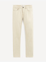 Celio Krémové straight fit džíny Celio Jopry