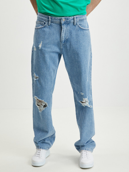 Tom Tailor Denim Modré pánské straight fit džíny Tom Tailor Denim