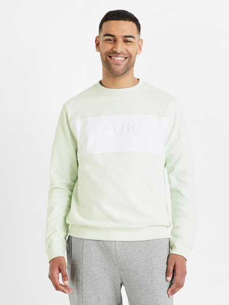 Celio Světle zelená pánská mikina Celio Deatle