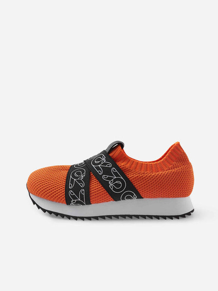 Reima Oranžové holčičí slip on tenisky Reima Ok