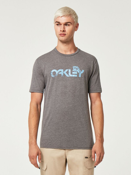 Oakley Šedé pánské žíhané tričko Oakley