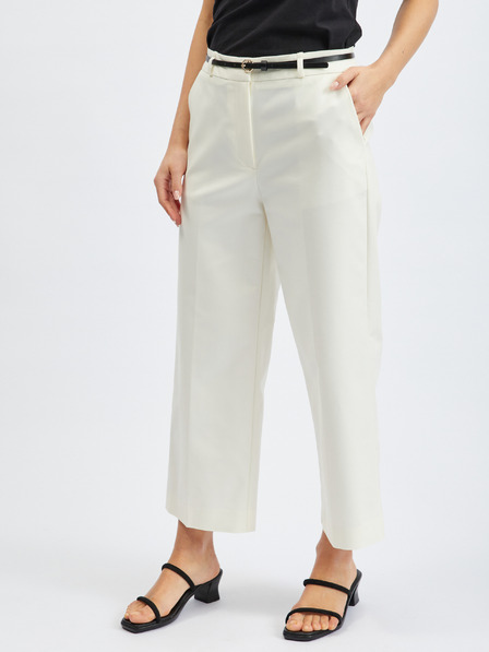 Orsay Bílé dámské culottes kalhoty ORSAY
