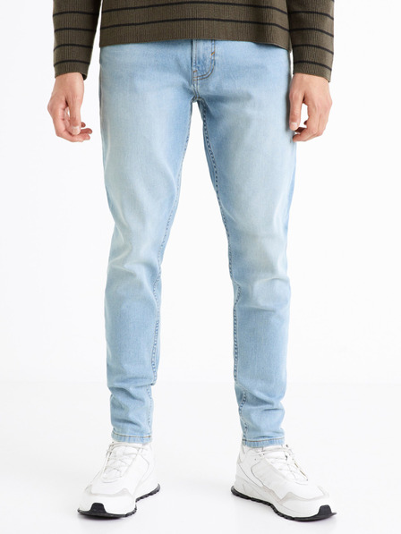 Celio Světle modré pánské skinny fit džíny Celio C45 Dosklue