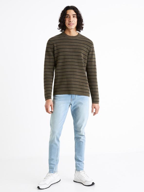 Celio Světle modré pánské skinny fit džíny Celio C45 Dosklue