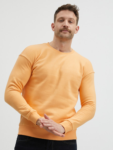 Jack & Jones Oranžová pánská basic mikina Jack & Jones Star
