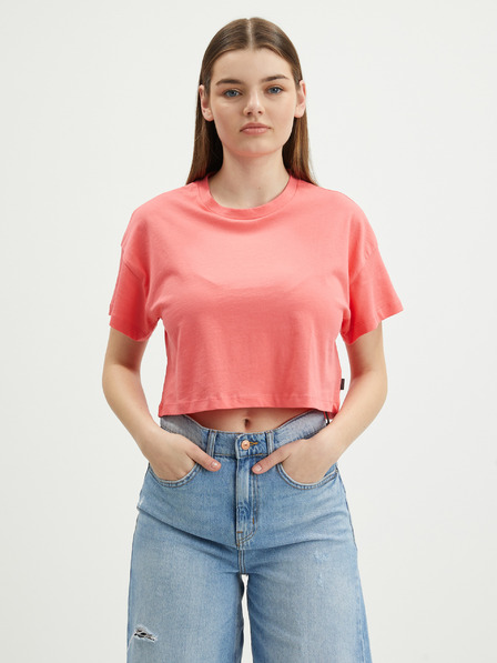 Noisy May Cihlové crop top tričko Noisy May Alena