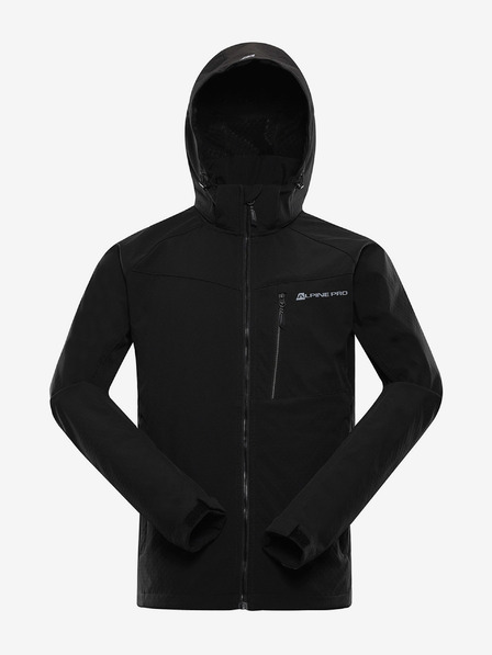 ALPINE PRO Pánská softshellová bunda s membránou ALPINE PRO LANC černá