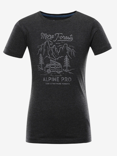 ALPINE PRO Dětské triko ALPINE PRO FRAMO černá