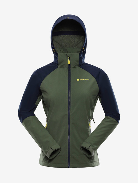 ALPINE PRO Dámská softshellová bunda s membránou ALPINE PRO LANCA zelená