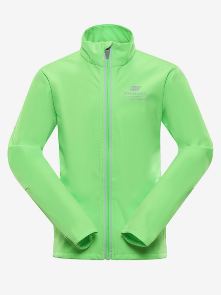 ALPINE PRO Dětská softshellová bunda s membránou ALPINE PRO MULTO zelená