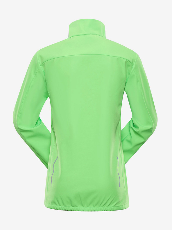 ALPINE PRO Dětská softshellová bunda s membránou ALPINE PRO MULTO zelená