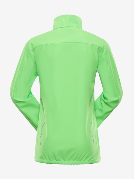 ALPINE PRO Dětská softshellová bunda s membránou ALPINE PRO MULTO zelená
